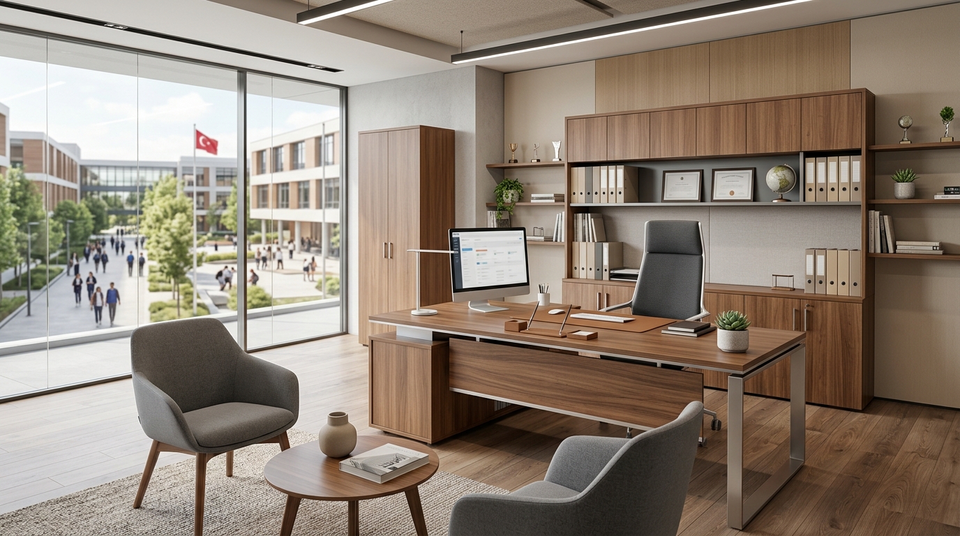 Eğitim Kurumlarında Yönetici Büro Masa Takımları ve Okul Mobilyaları