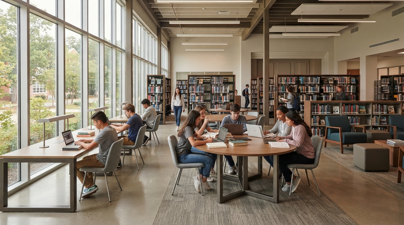Eğitim Kurumlarında Modern Kütüphane ve Çalışma Alanları İçin Okul Mobilyaları