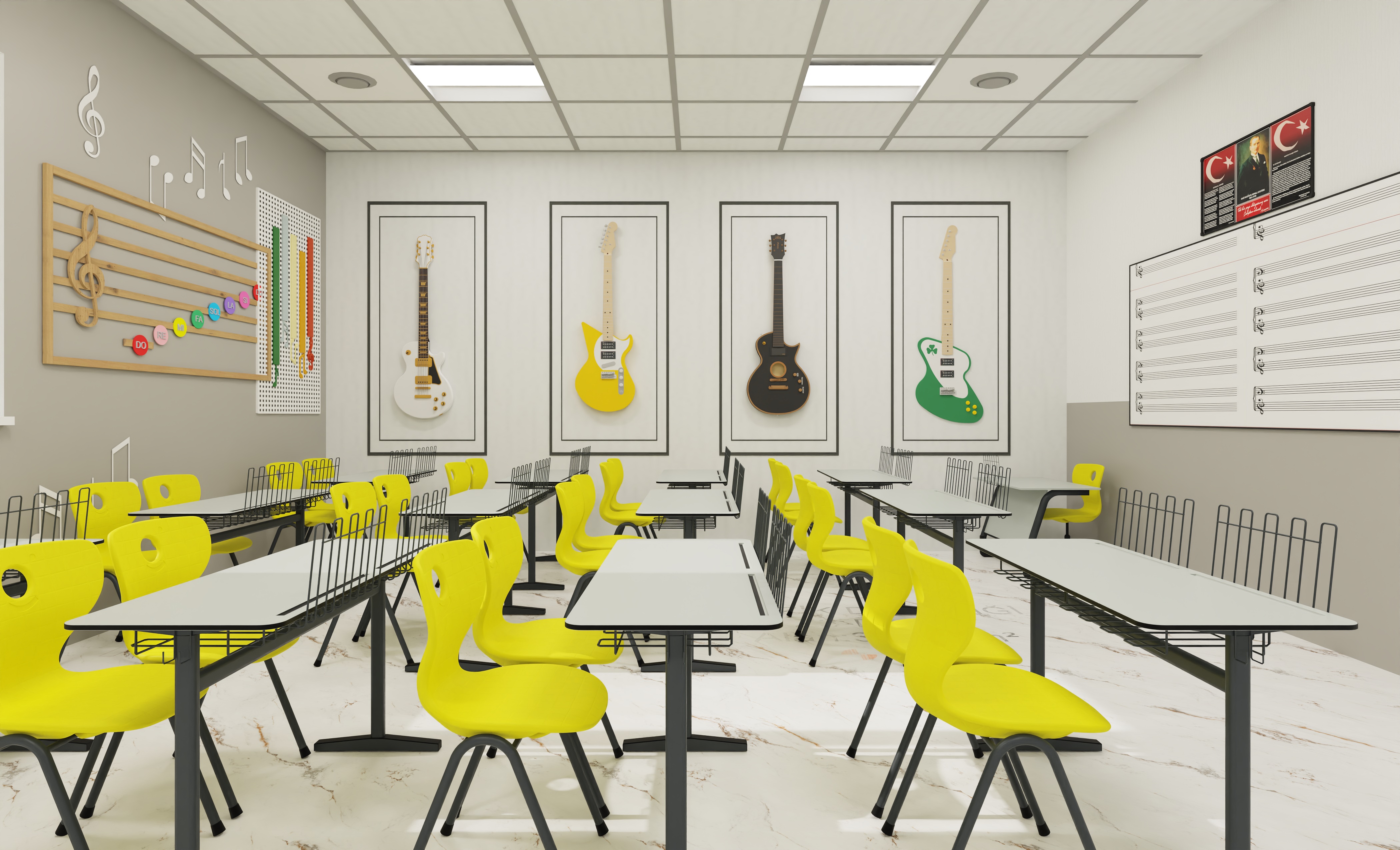 Müzik Resim Bigisayar,Kütüphane,Akıl Oyunları ve Diğer Hobi Odaları Projeleri