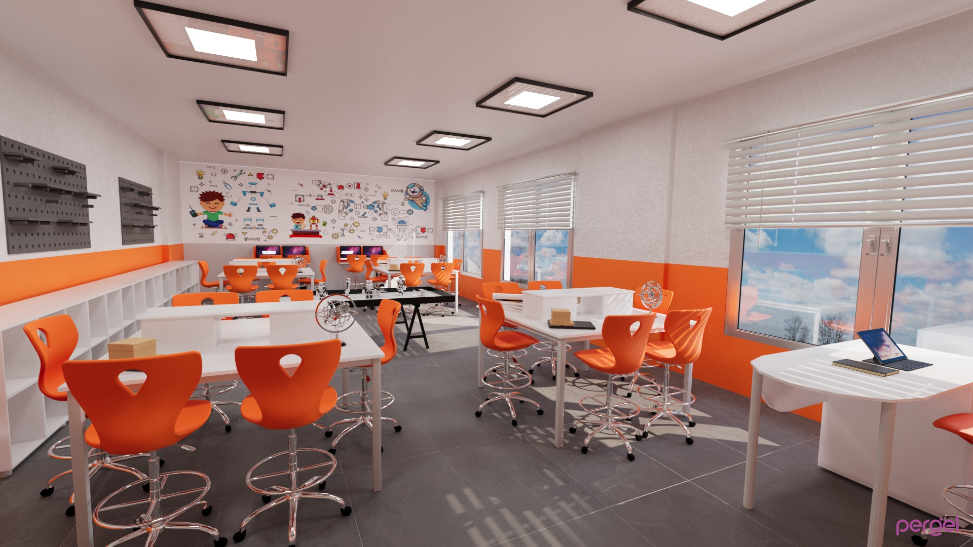 Müzik Resim Bigisayar,Kütüphane,Akıl Oyunları ve Diğer Hobi Odaları Projeleri