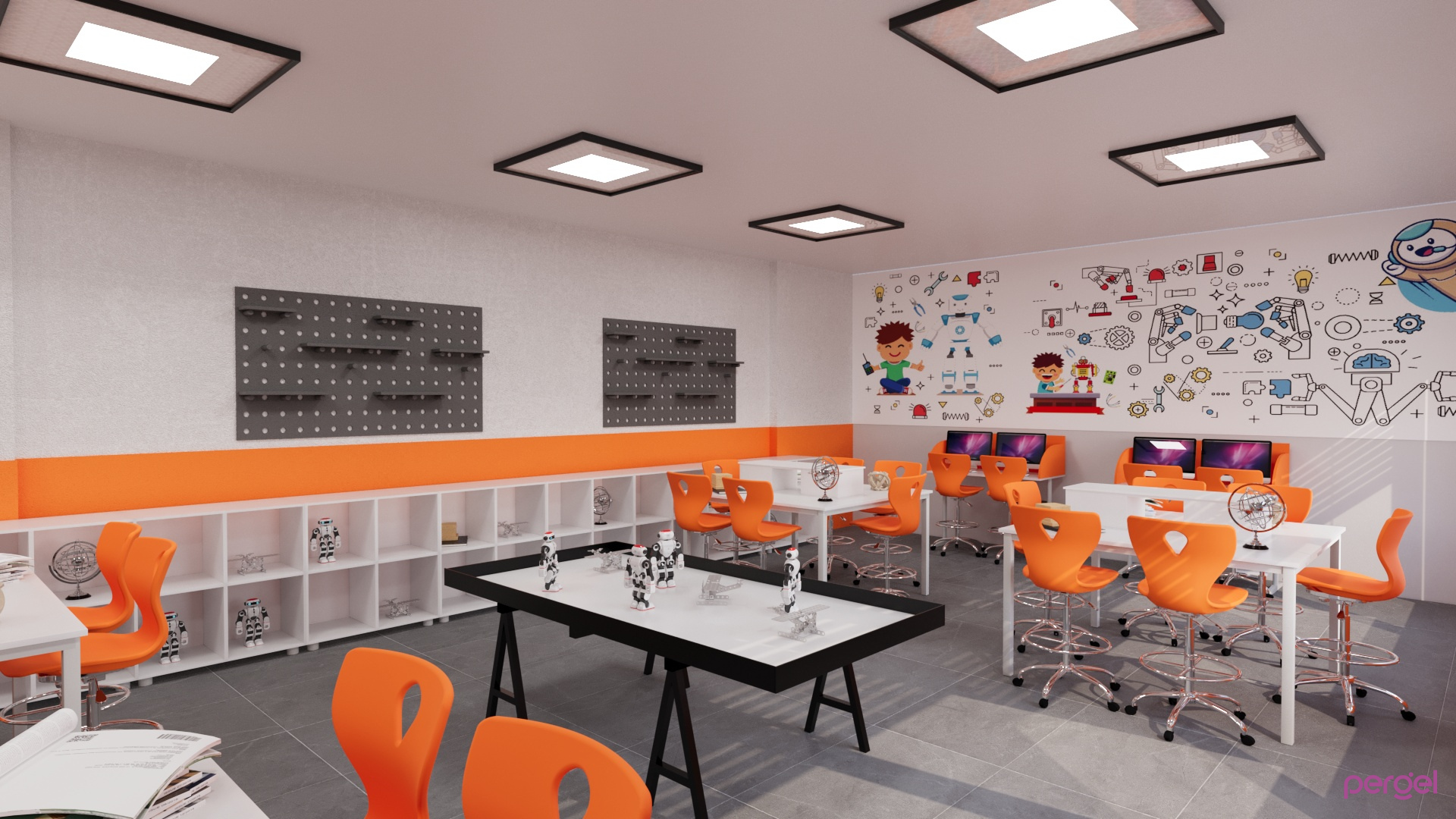 Müzik Resim Bigisayar,Kütüphane,Akıl Oyunları ve Diğer Hobi Odaları Projeleri